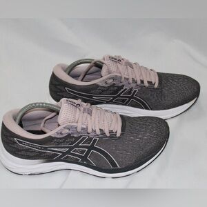 ASICS Women's Gel-Excite 7 Black and Pink Athletic Shoes